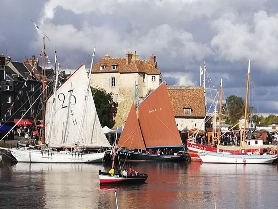 Bienvenue Chez Vous Apartment Honfleur Bagian luar foto